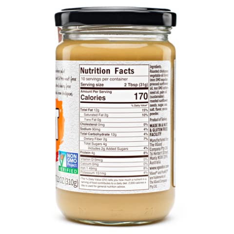 Vgood Mantequilla de maní crujiente - 11 oz Paquete de 6