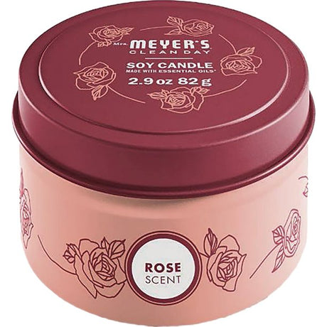 Mrs. Meyer's Clean Day Soy Candles - Rose Scented - 8-Pack x 2.9 Oz - Cozy Farm 