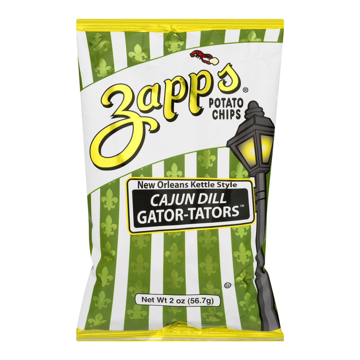 Zapps Potato Chips Cajun Dill, 2 Oz, Pack of 25 - Cozy Farm