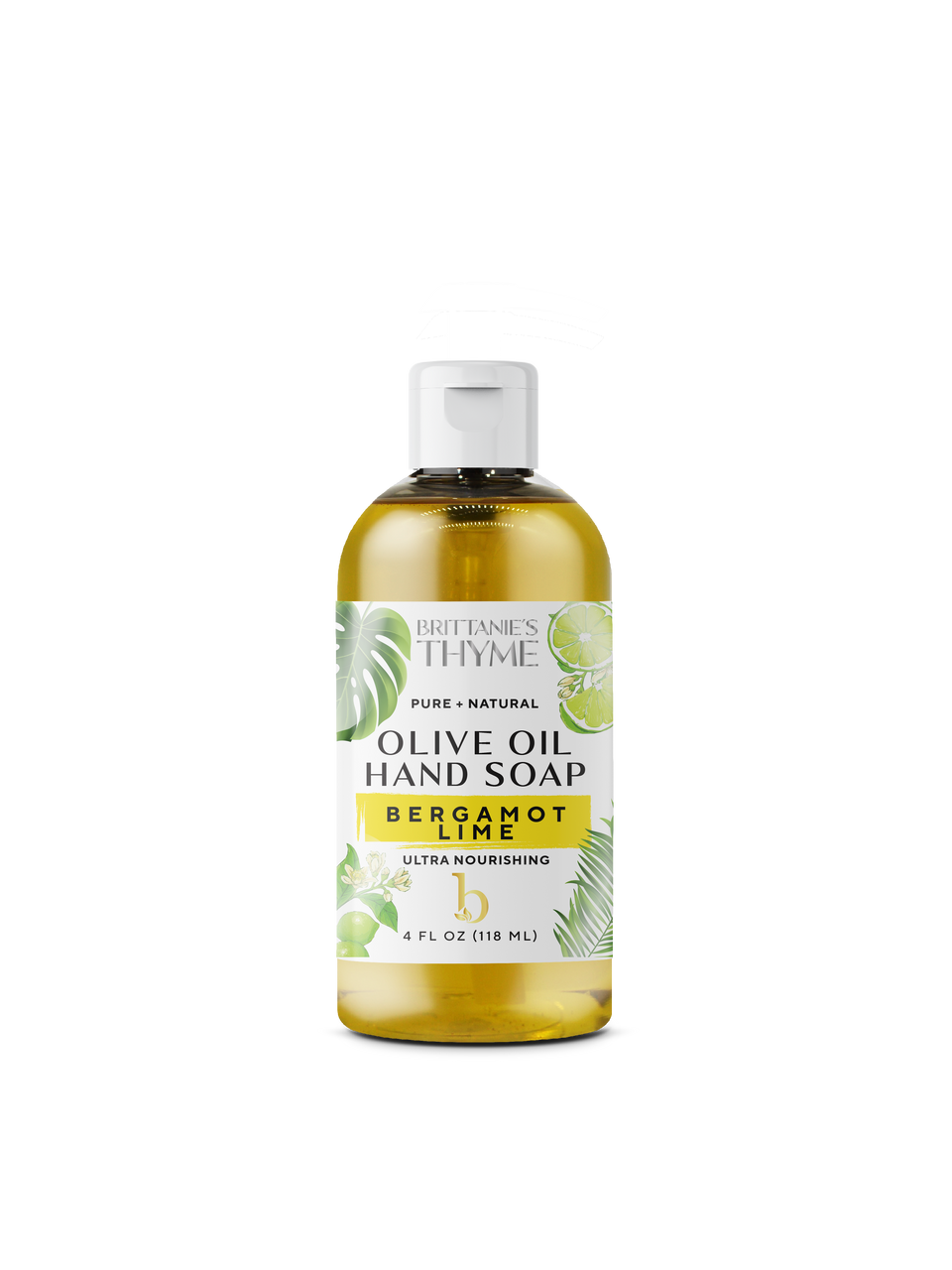 Brittanie's Thyme Hand Soap, Bergamot Lime, Liquid (4 Fl Oz) - Cozy Farm