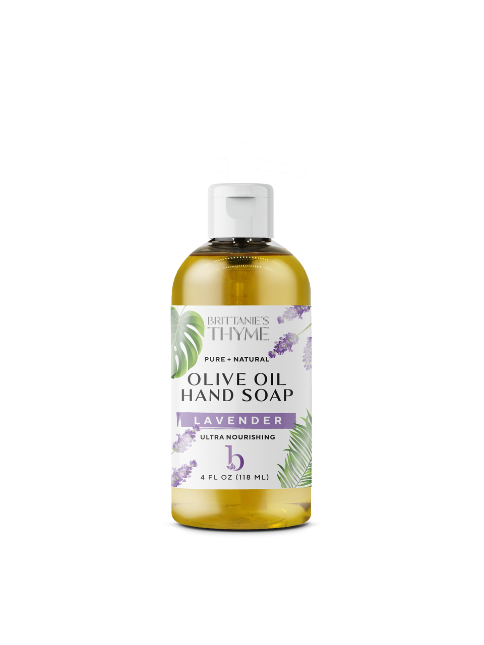 Brittanie's Thyme: Liquid Lavender Hand Soap - 4 Fl Oz - Cozy Farm