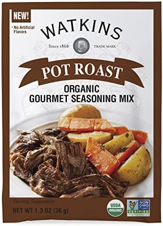 Watkins - Organic Pot Roast Mix, 1.3 oz (Pack of 12) - GMO-Free Seasoning