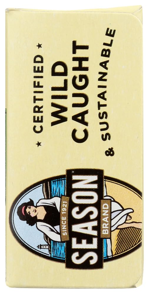 Season Brand Skinless & Boneless Sardines in Pure Olive Oil, 3.75 oz., Case of 12