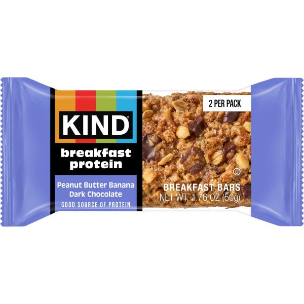 Peanut Butter Banana Dark Chocolate Protein Bars, 1.76 Oz. (Pack of 5 Boxes, 6 Bars Each) by Kind