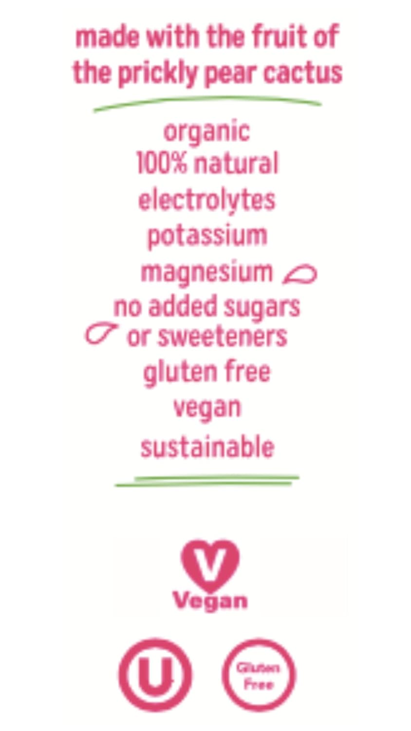 真仙人掌水 - 仙人掌果 - 12 包 - 每包 16.9 盎司