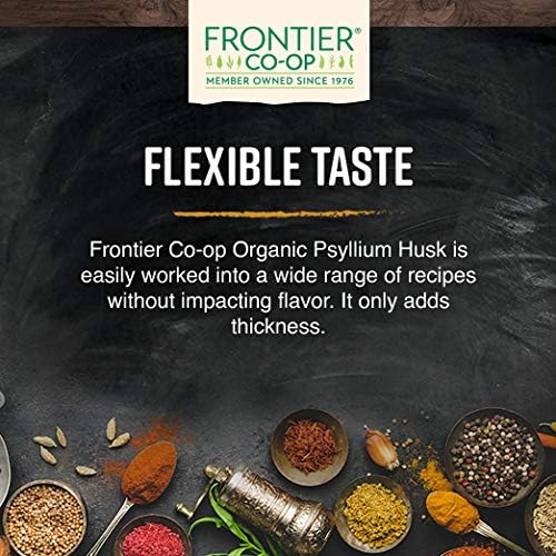 Frontier Herb Psyllium Seed Husk, Whole, Organic, 1 Lb.