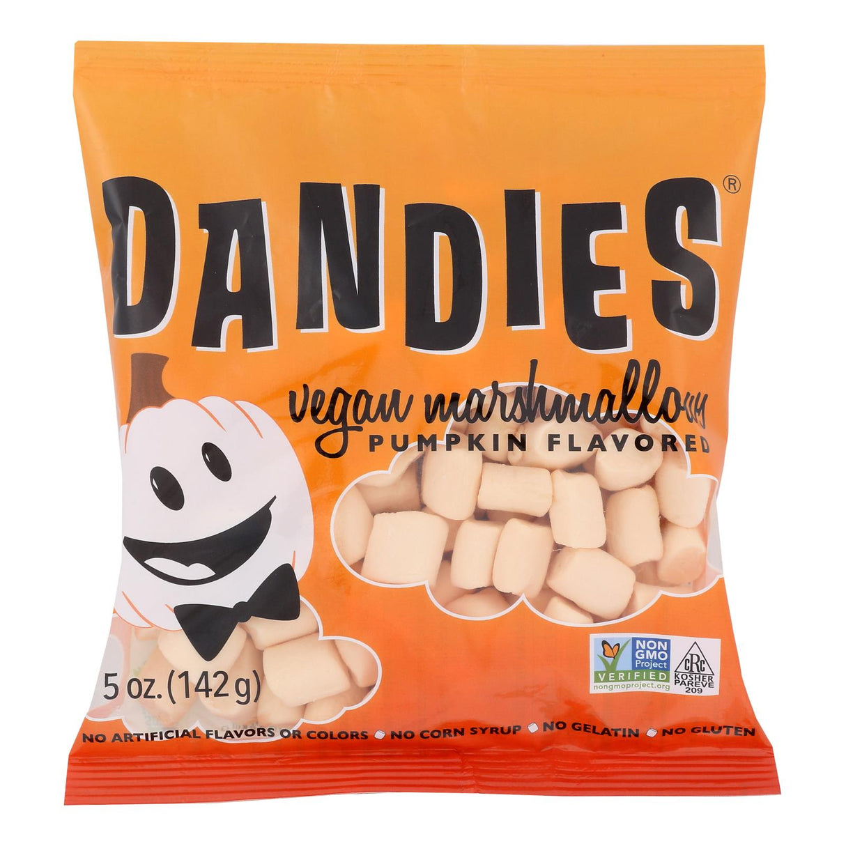 Dandies Pumpkin Spice Vegan Marshmallows, 5 Oz. Bag (Pack of 10) - Cozy Farm