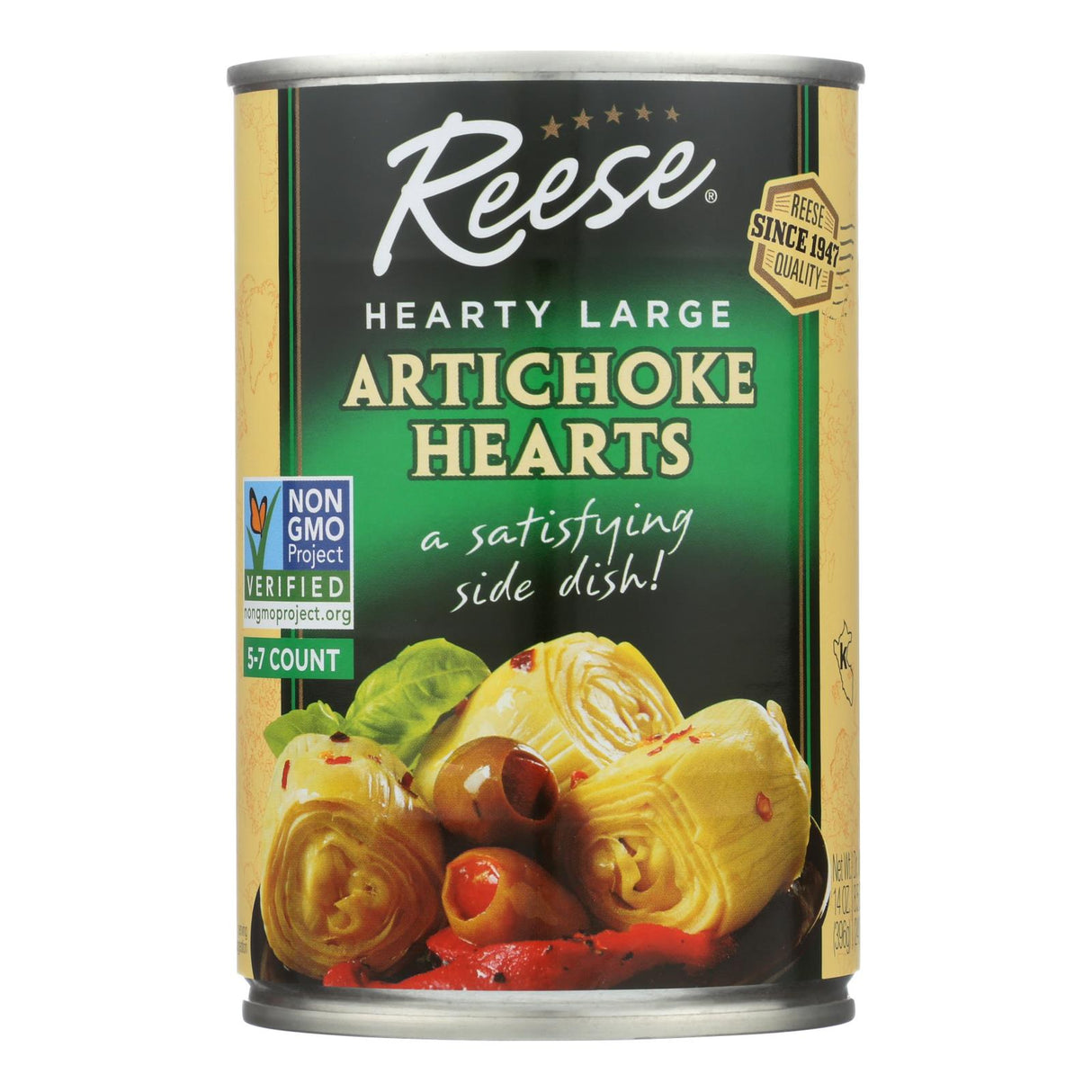 Reese Artichoke Hearts - Colossal, Tender Hearts in 14 Oz. (Pack of 12) - Cozy Farm