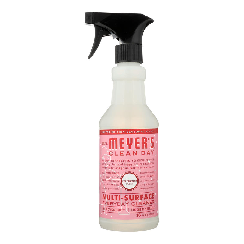 Mrs. Meyer's Clean Day Multi-Surface Cleaner, Refreshing Peppermint Scent (Pack of 6 - 16 Fl Oz Bottles) - Cozy Farm 
