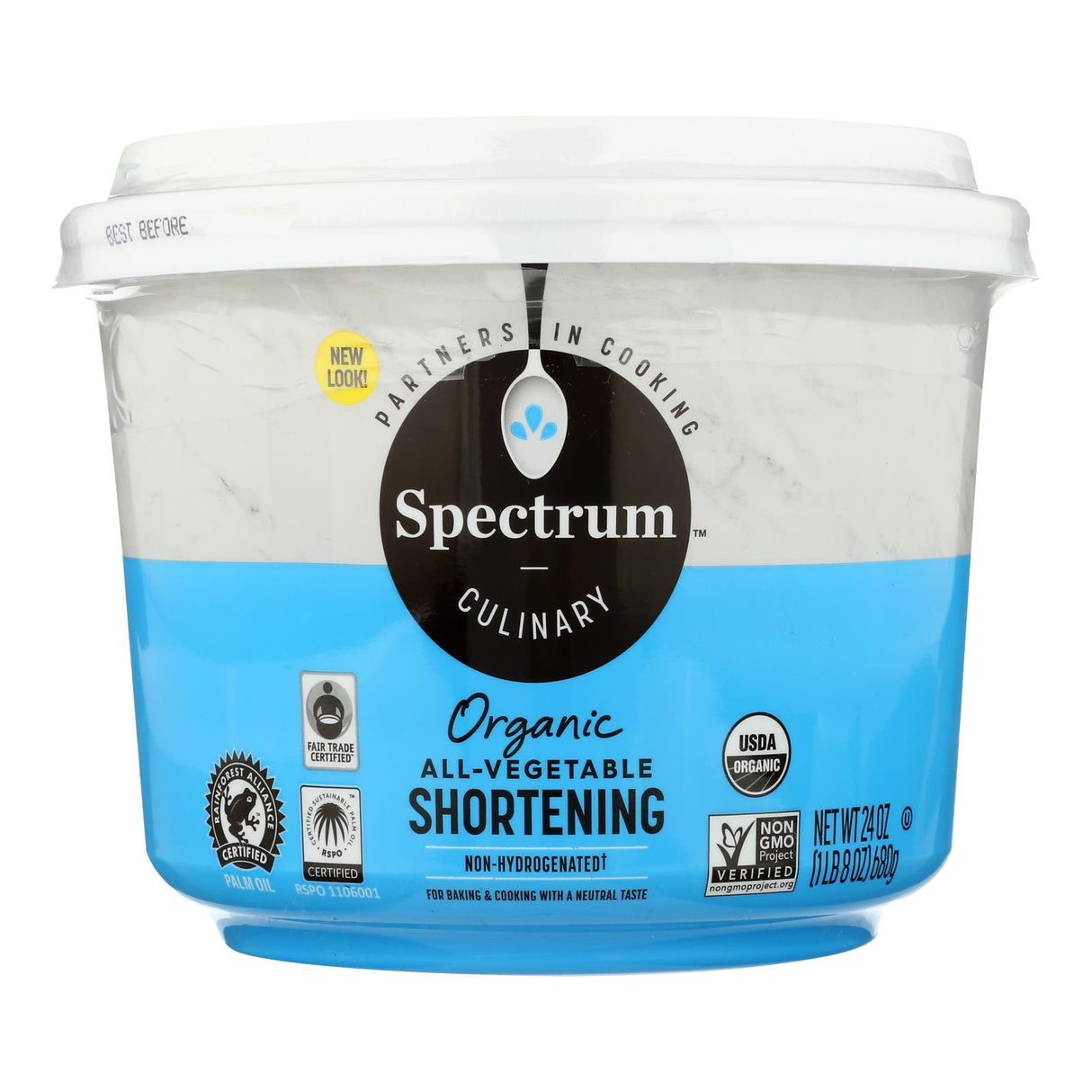 Spectrum Naturals Organic Shortening - 24 Oz. - Cozy Farm