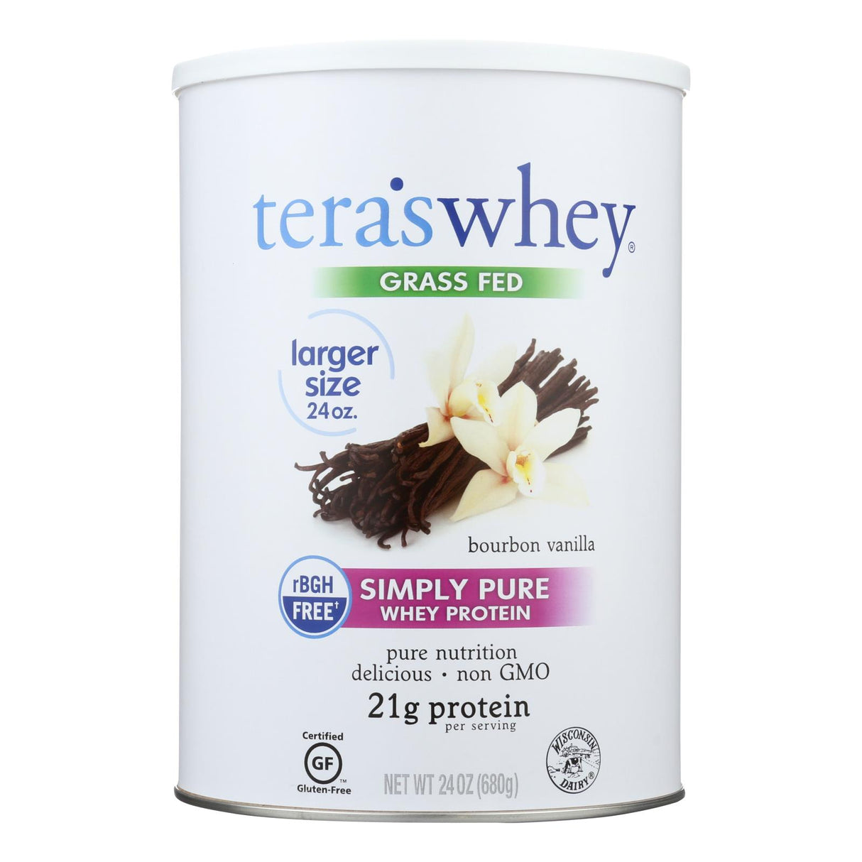 Tera's Whey Protein - RbGH Free, Bourbon Vanilla Flavor (24 Oz.) - Cozy Farm