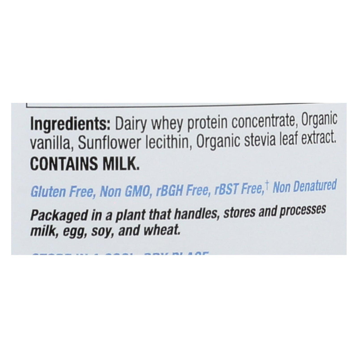 Tera's Whey Protein - RbGH Free, Bourbon Vanilla Flavor (24 Oz.) - Cozy Farm