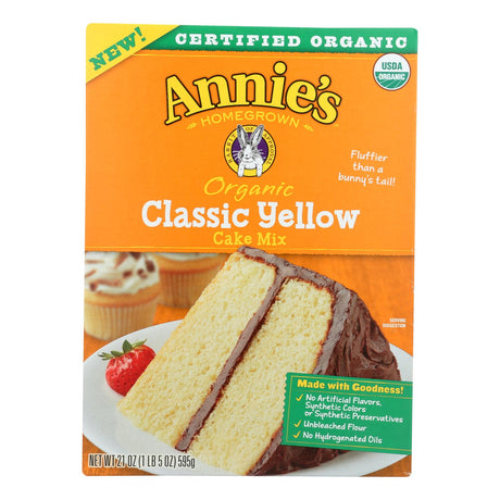 Annie's Homegrown Yellow Cake Mix, 21 Oz. (Case of 8) - Cozy Farm 