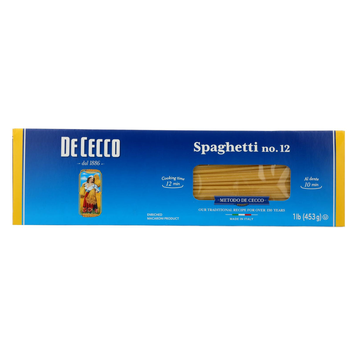 De Cecco Authentic Italian Spaghetti - 16 Oz. Pack of 20 - Cozy Farm