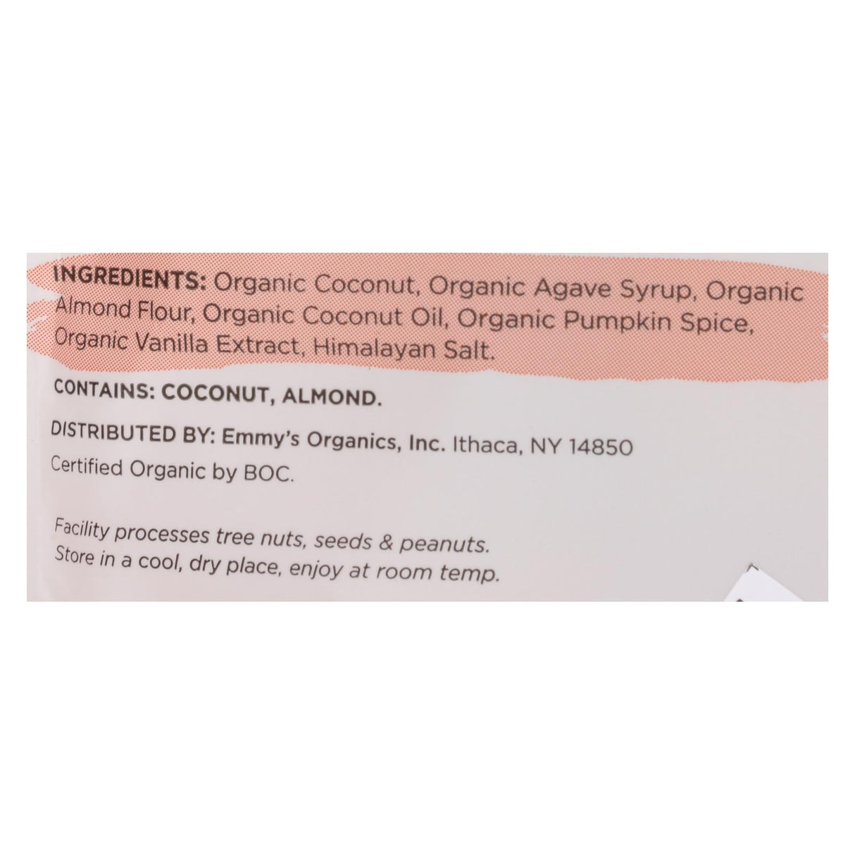 Emmy's Organics Pumpkin Spice Cookies (Pack of 8 - 6 Oz.) - Cozy Farm