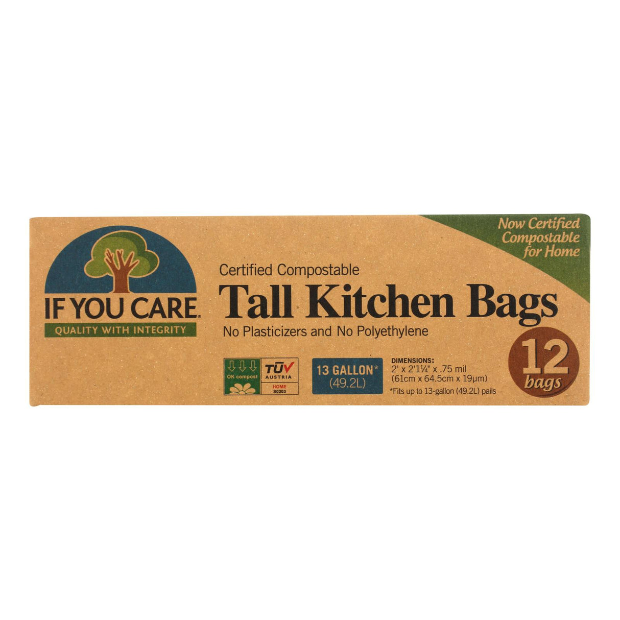 You Care Compostable Kitchen Trash Bags (12 Count) - Cozy Farm