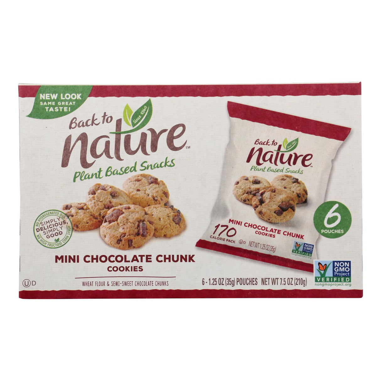 Back To Nature Mini Chocolate Chunk Cookies (Pack of 4) - Cozy Farm