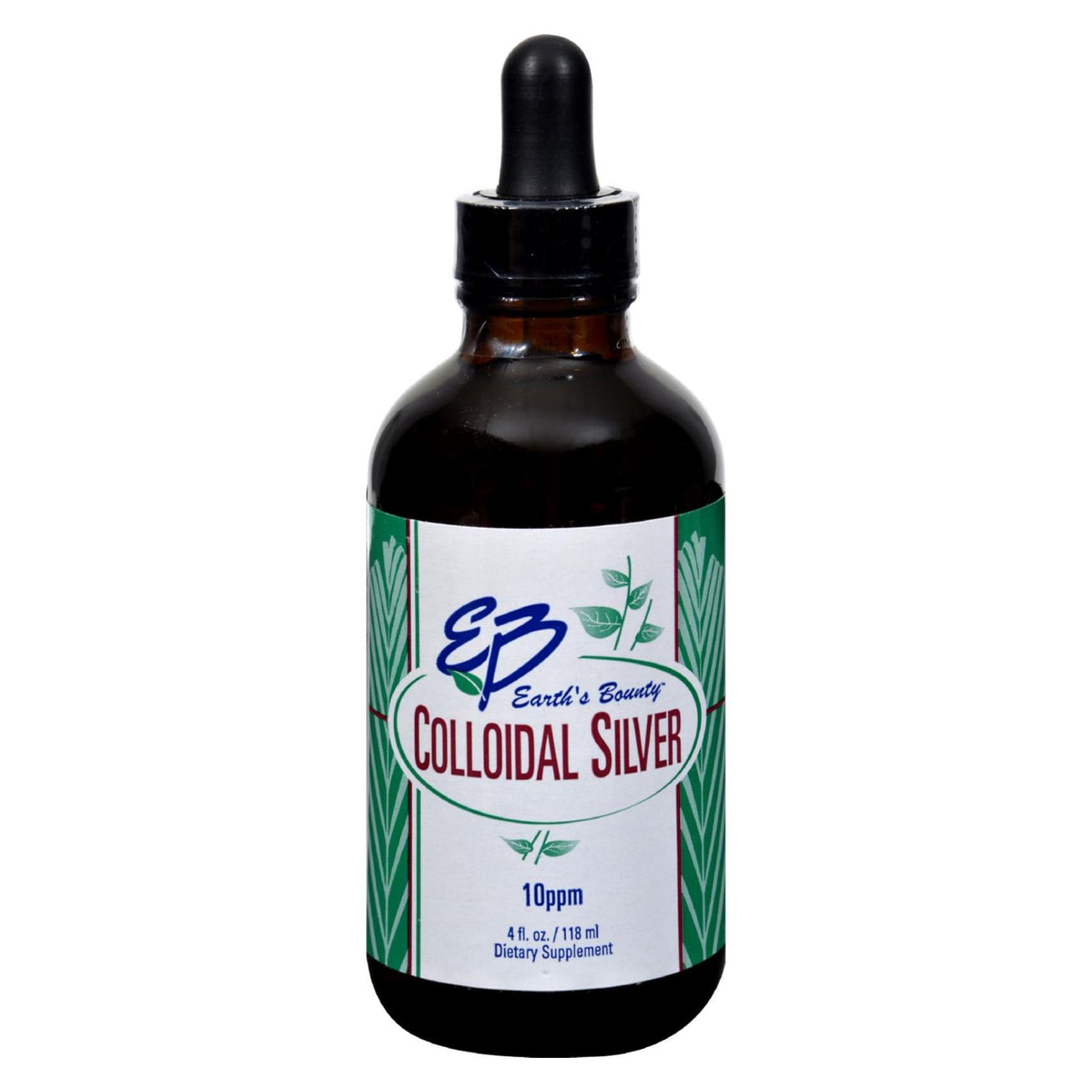 Earth's Bounteous Enhanced Colloidal Silver - 10 PPM Immune Support - 4 Fl Oz - Cozy Farm