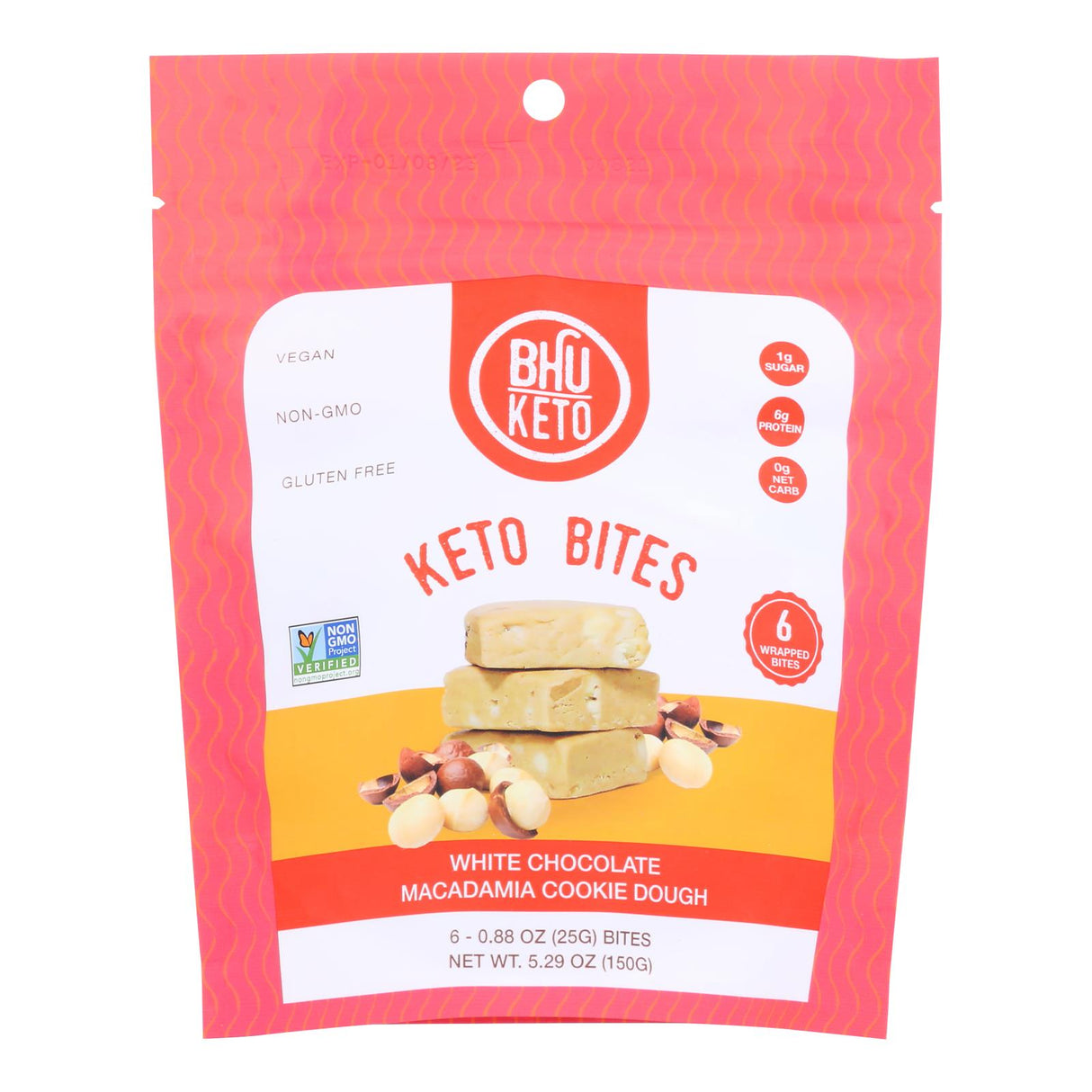 Bhu-Keto Bite Waffle Maca Chunky Dough - 6-Pack of 5.29 oz - Cozy Farm