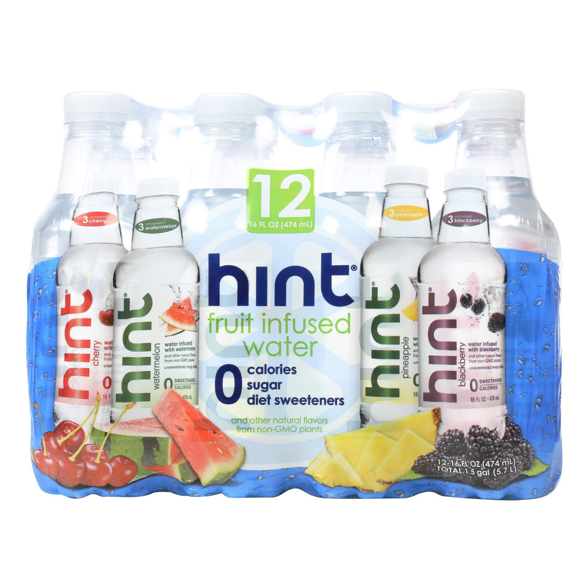 Hint Fruit-Infused Water - 12/16 Fl. Oz. Hydration with a Refreshing Twist - Cozy Farm