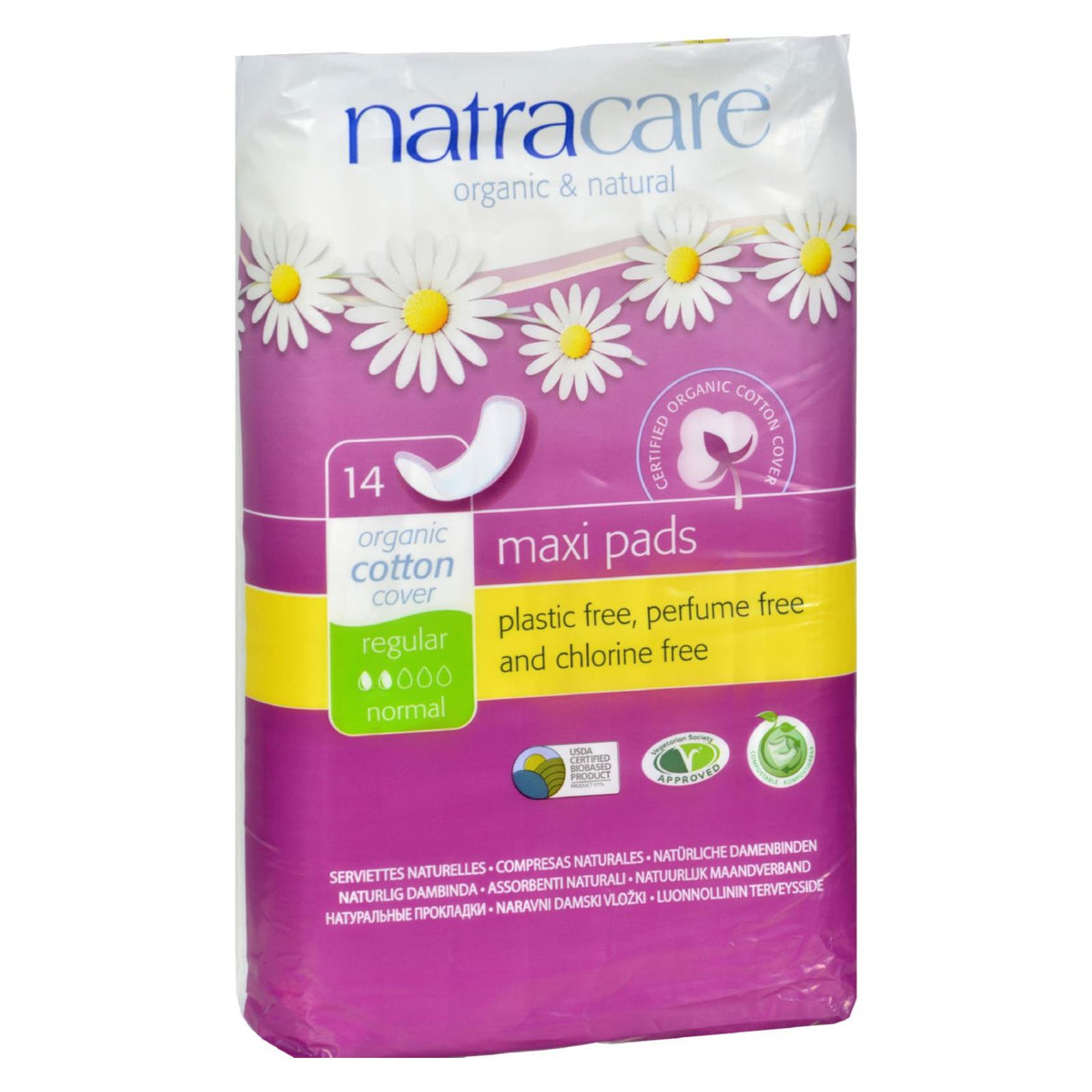 Natracare Regular Maxi Pads for Enhanced Protection (Pack of 14) - Cozy Farm