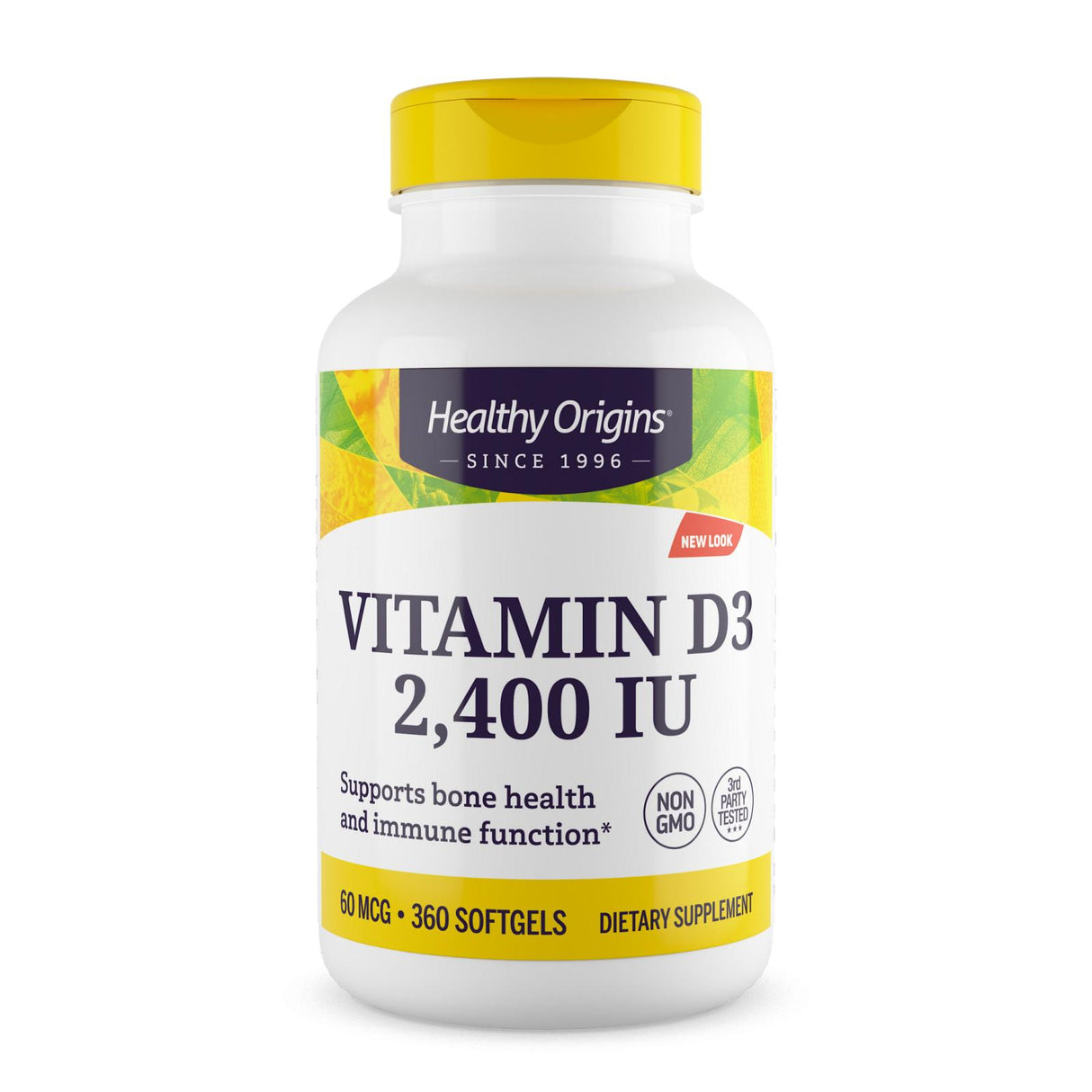 Healthy Origins Vitamin D3 (Pack of 360 Softgels) - 2400 IU - Cozy Farm 