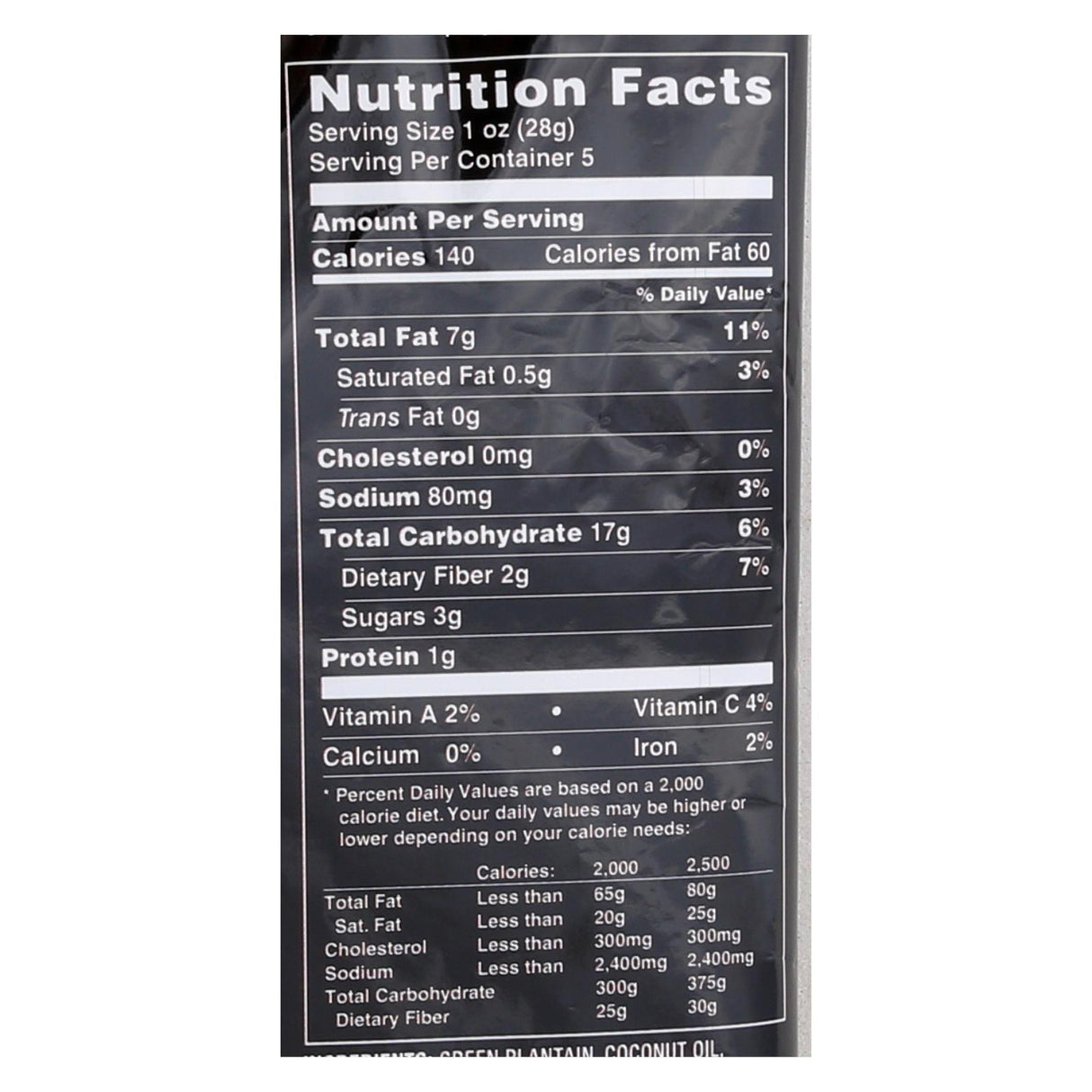 Terra Veggie Plantain Chips with Sea Salt (Pack of 12 - 5 Oz. Bags) - Cozy Farm