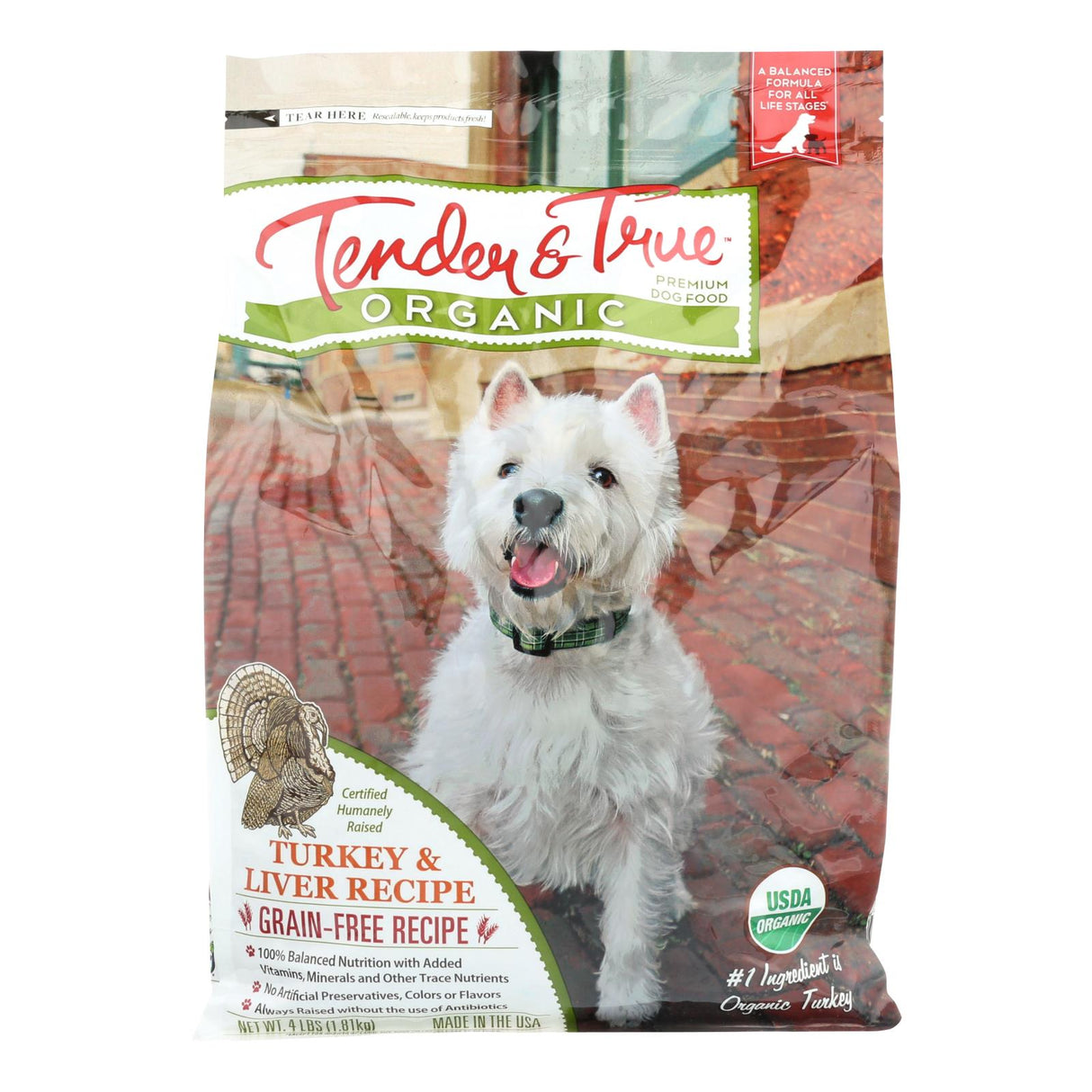 Tender & True Cat Food, Turkey & Liver - Case of 6 - 4 lb - Cozy Farm