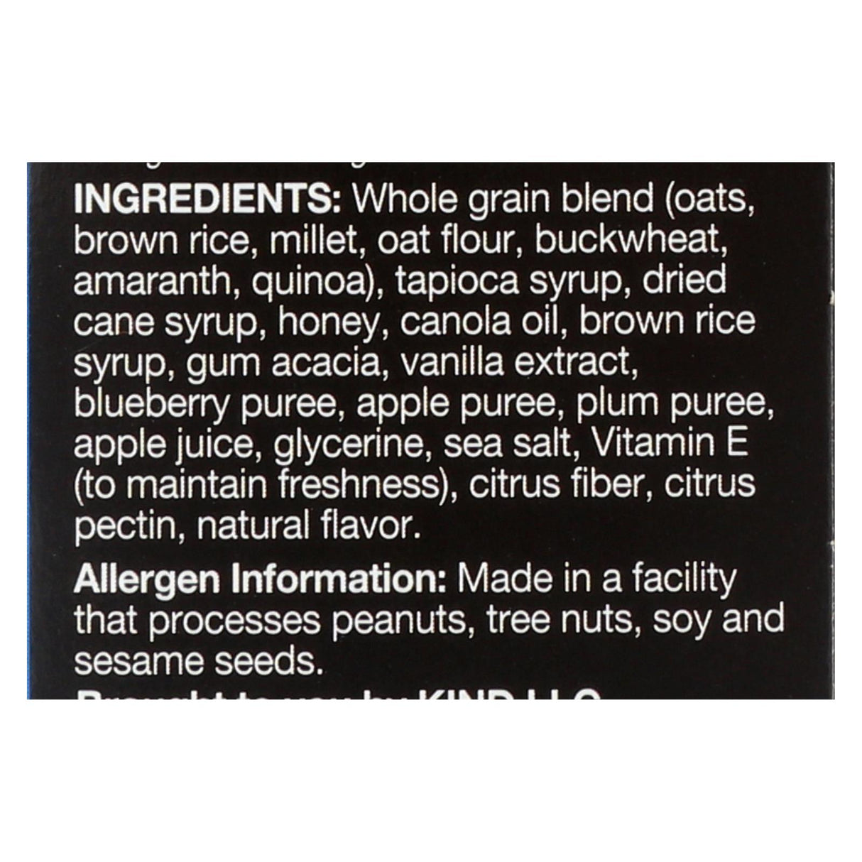 Kind Bar Granola Bar Healthy Grains Vanilla Blueberry 1.2 Oz - Cozy Farm