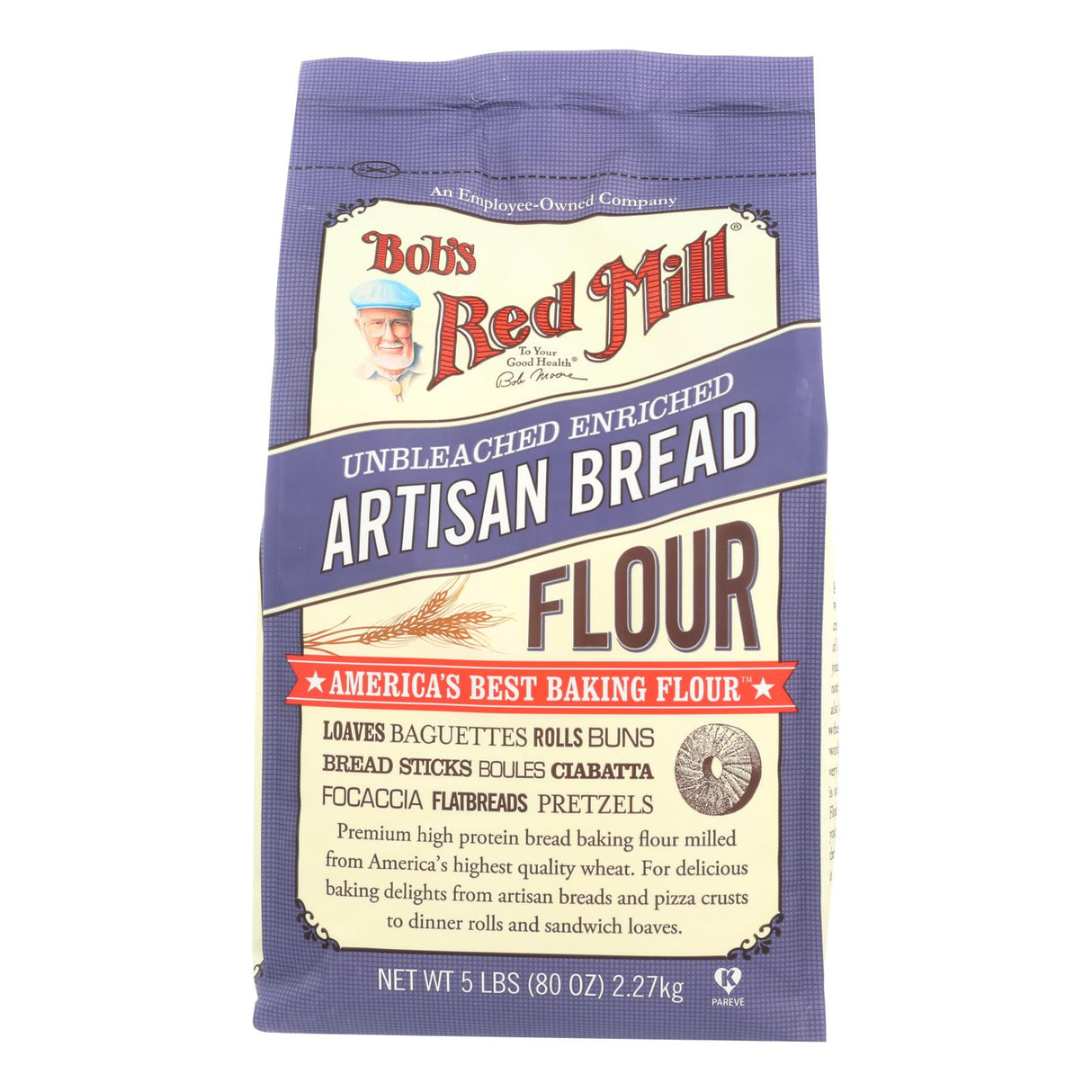 Bob's Red Mill Artisan Bread Flour, 5 Lb Bag - Case of 4 - Cozy Farm