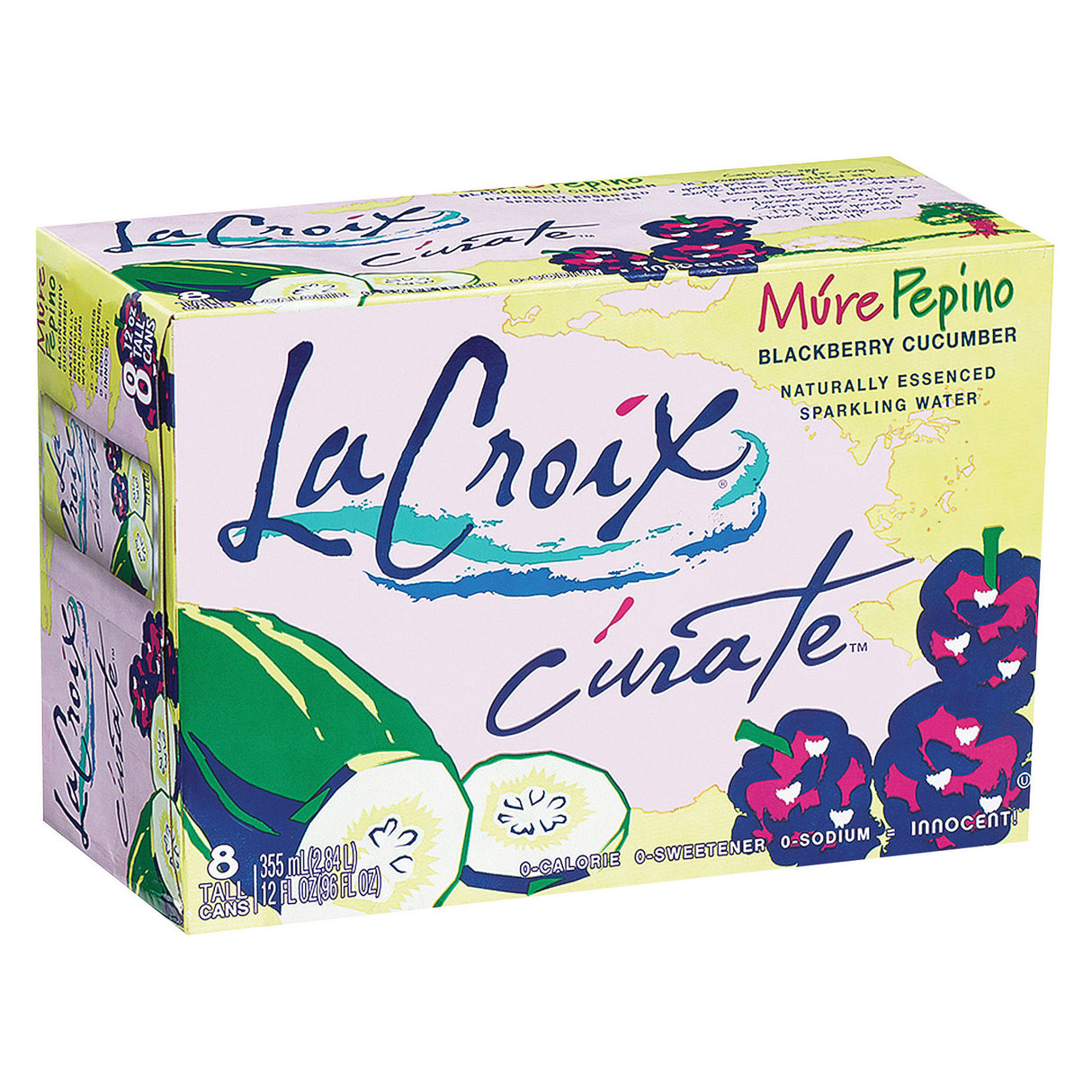 Lacroix Sparkling Water - Mure Pepino - 8 Fl Oz (Pack of 3) - Cozy Farm