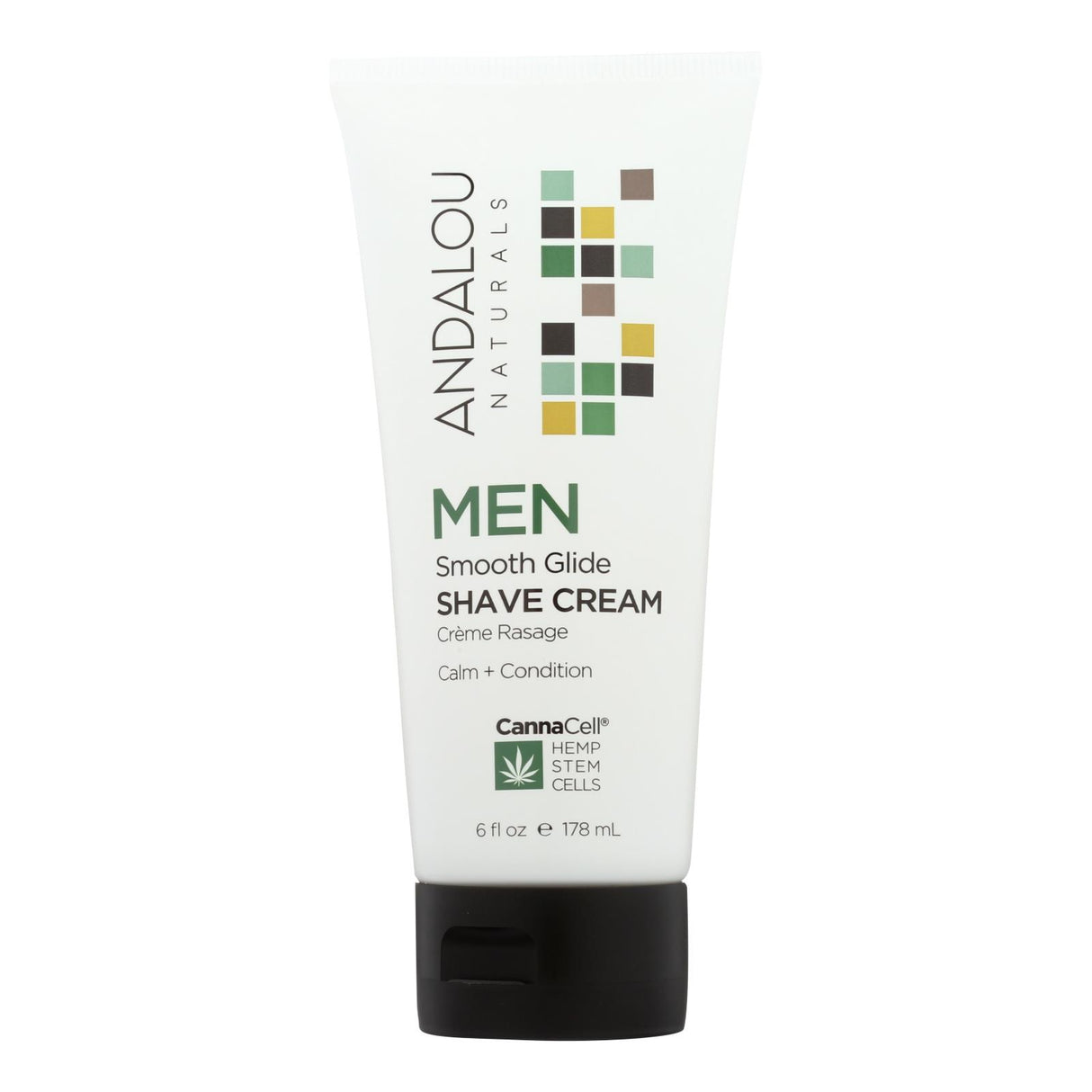 Andalou Naturals Men's Smooth Glide Shave Cream - 6 fl oz - Cozy Farm