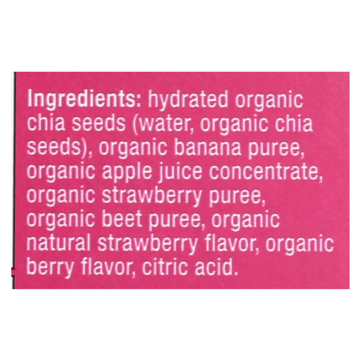 Mamma Chia Squeeze Vitality Snacks: Strawberry Banana 3.5-Oz 16-Pack - Cozy Farm