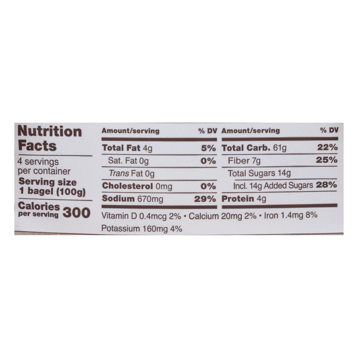 Schar Cinnamon Raisin Bagels - Case of 4 - 14.1 Oz - Cozy Farm