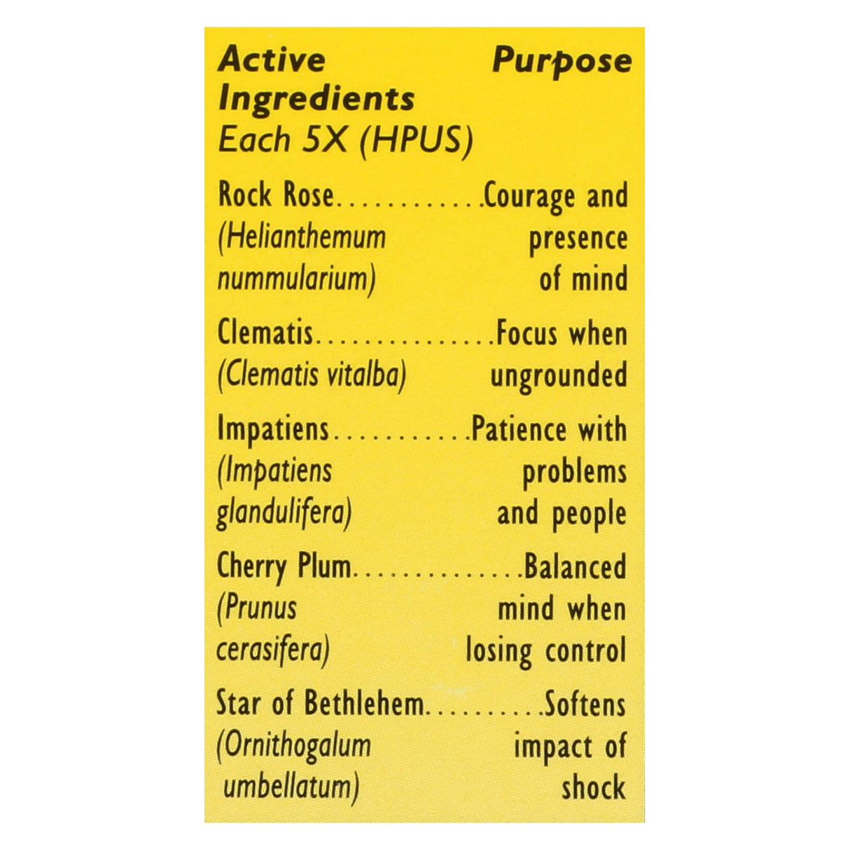 Bach Flower Remedies Rescue Remedy Natural Stress Relief - 20ml - Cozy Farm