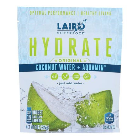 Laird Superfood Hydration Coconut Water Drink Mix (Case of 6 - 8 oz Bottles) - Cozy Farm 