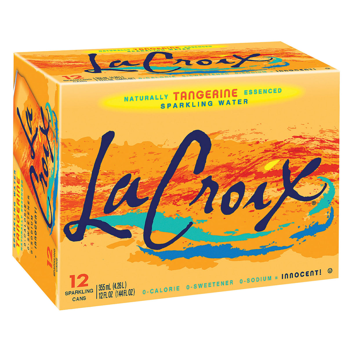 Lacroix Sparkling Water: Refreshing Tangerine Flavor - 24 Fl Oz (2 Pack) - Cozy Farm