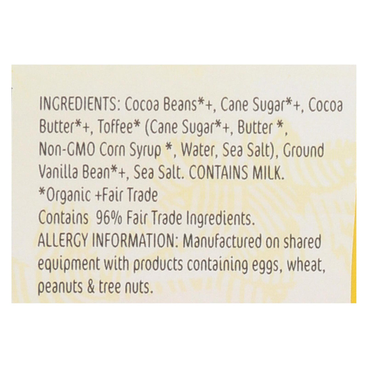 Theo Chocolate Salted Toffee (Pack of 12) - 55 Percent Dark Chocolate - 3 Oz. - Cozy Farm