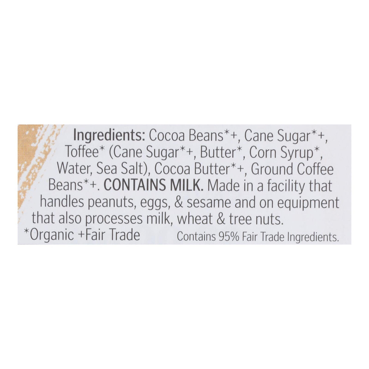 Theo Chocolate - Bar Coffee Toffee 70% - Case Of 12 - 3 Oz - Cozy Farm