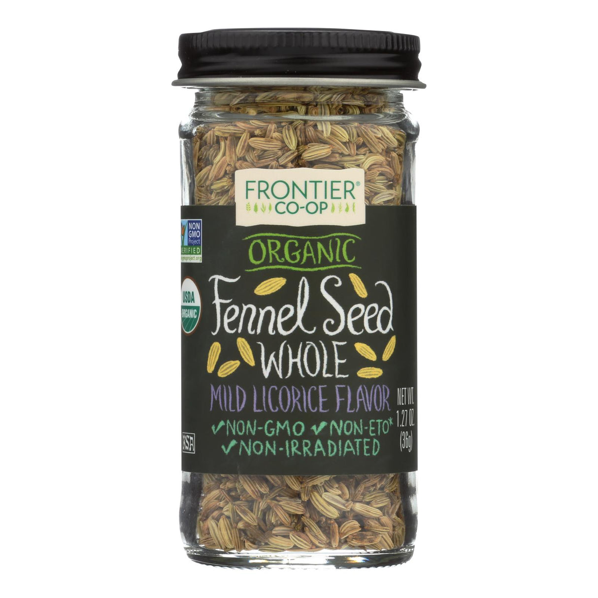 Frontier Herb Organic Fennel Seed Whole - 1.28 Oz - Cozy Farm