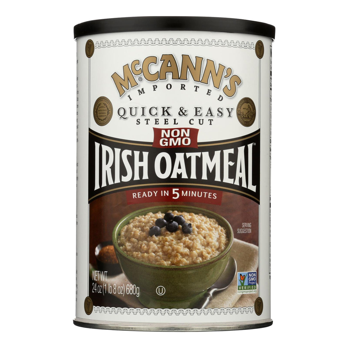 McCann's Irish Oatmeal, Quick & Easy Steel Cut, 24 oz, Pack of 12 - Cozy Farm