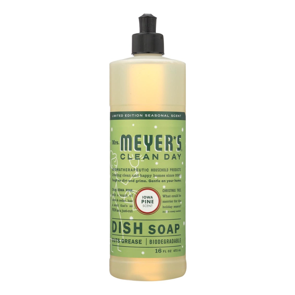 Mrs. Meyer's Liquid Dish Soap in Refreshing Iowa Pine, Pack of 6 - Cozy Farm