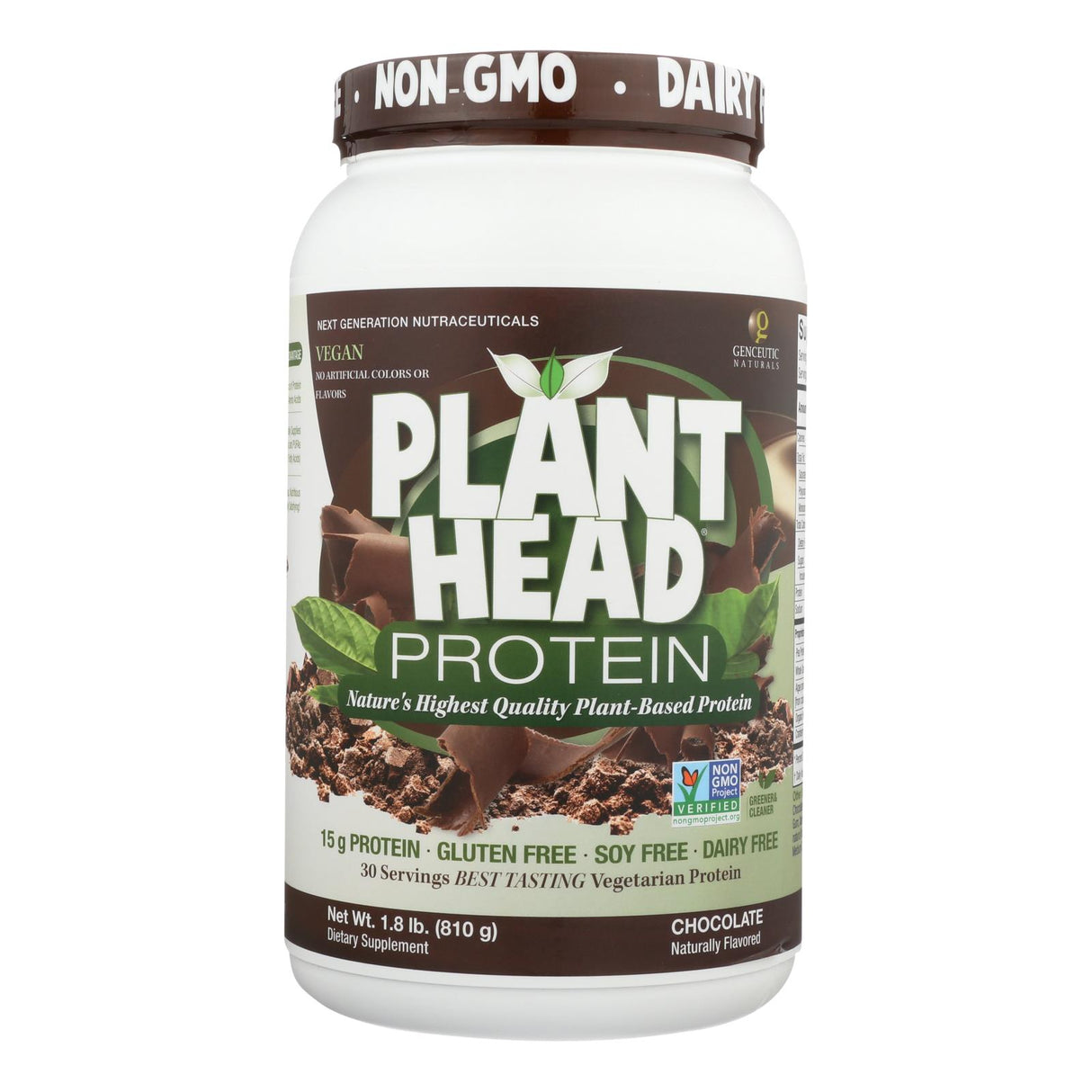 Genceutic Naturals Chocolate Plant-Based Protein (1.7 Lbs) - Cozy Farm