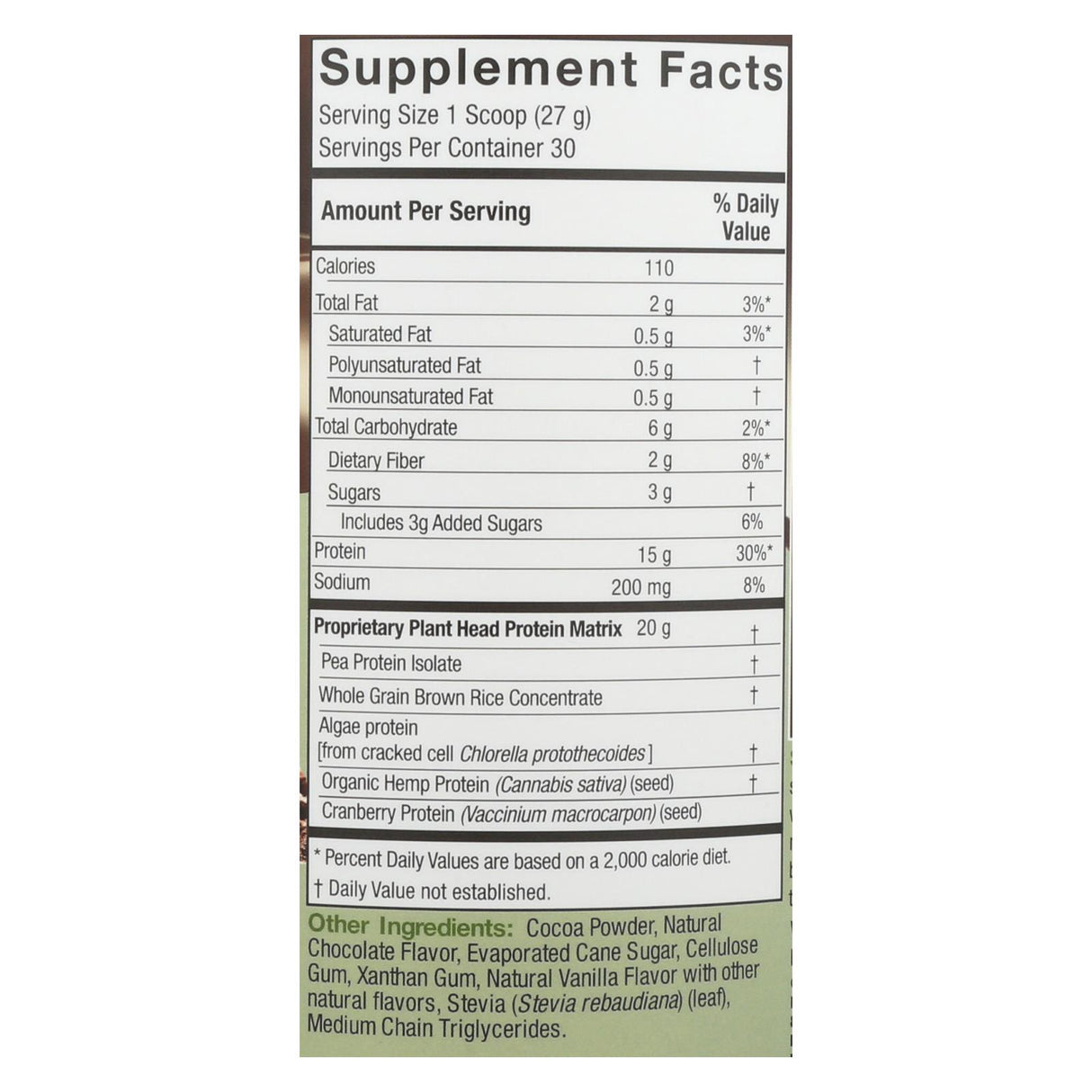 Genceutic Naturals Chocolate Plant-Based Protein (1.7 Lbs) - Cozy Farm