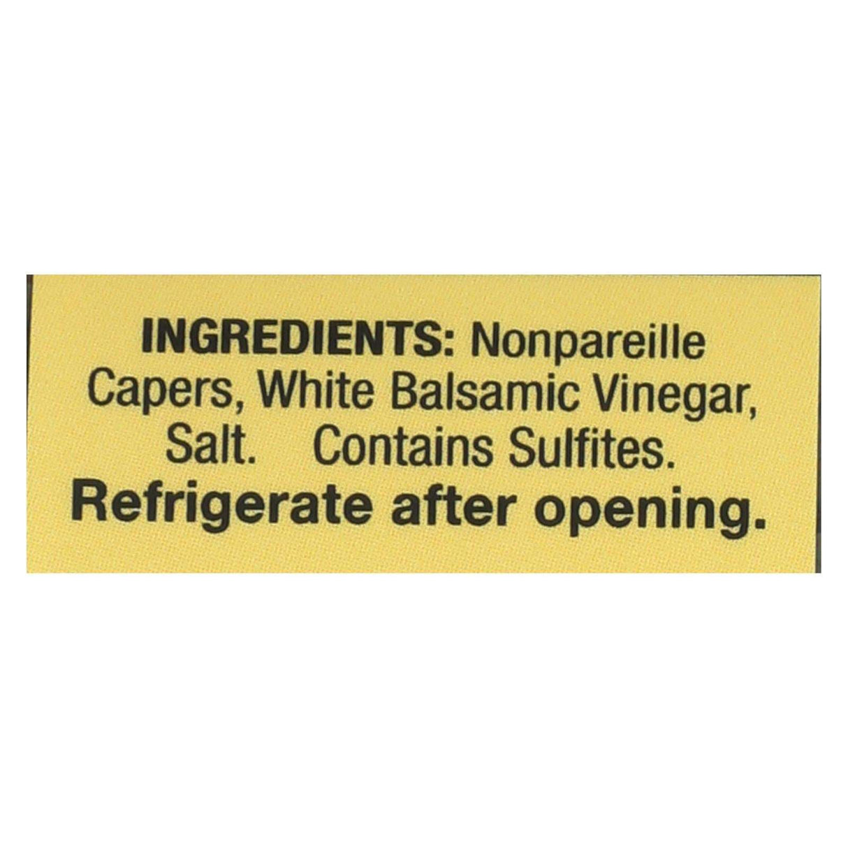 Alessi Premium Capers in White Balsamic Vinegar (Pack of 6 - 3.5 Oz Each) - Cozy Farm