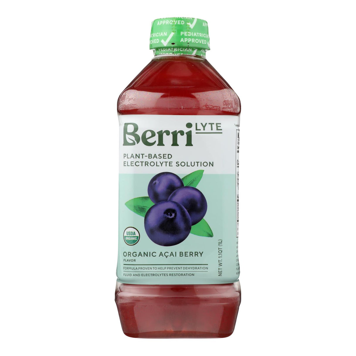 Berri Lyte Acai Electrolyte Drink | Pack of 6 - 1 Liter - Cozy Farm