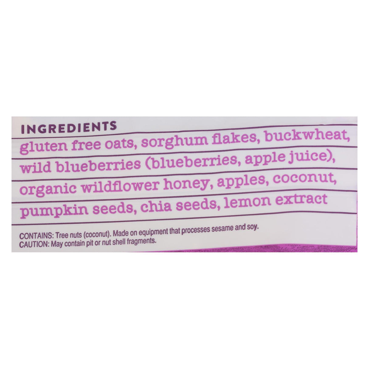 Blue Chia Buckwheat Muesli by Seven Sundays - Pack of 6, 12 Oz. - Cozy Farm