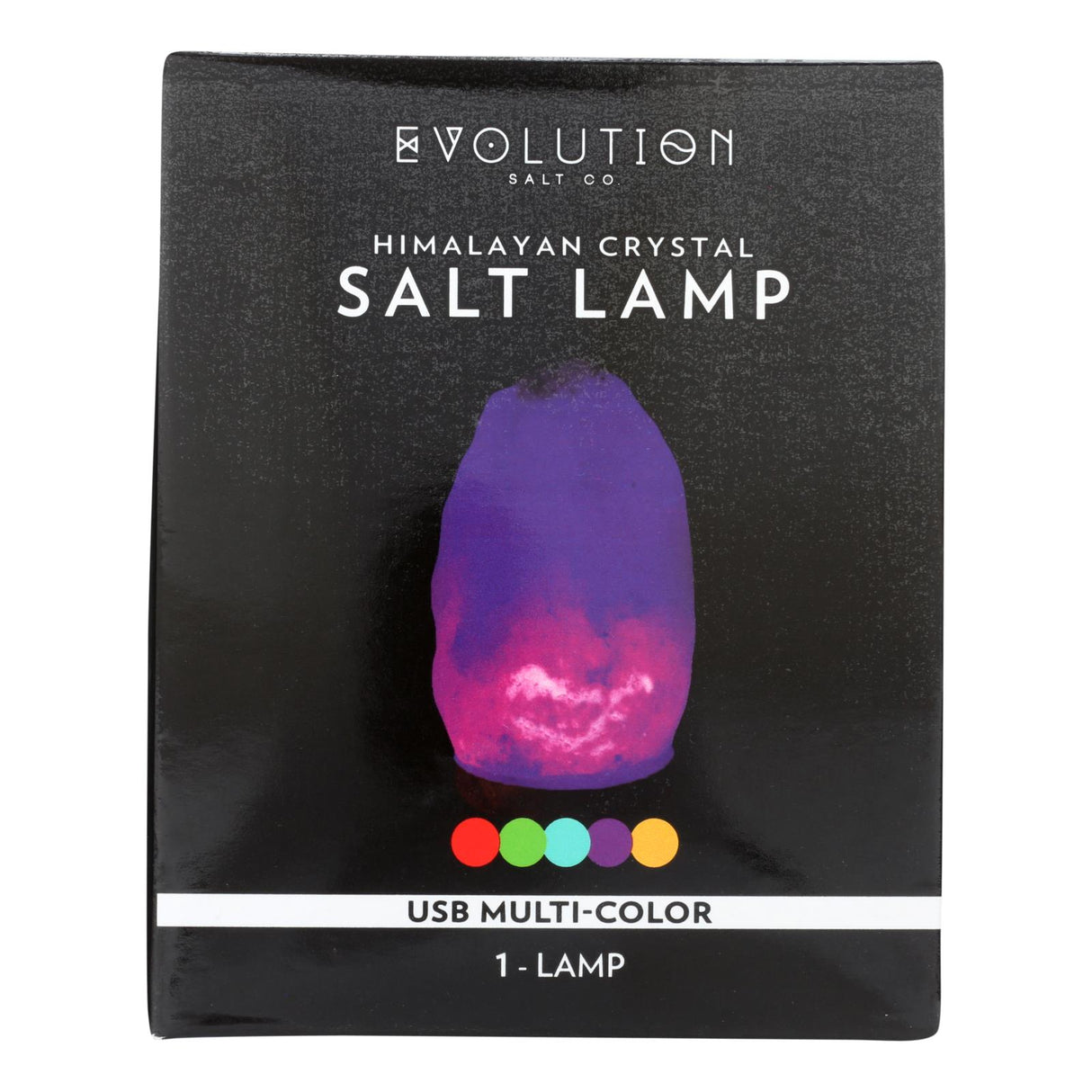 Evolution Salt Lamp - USB Natural Multi-Color Changing - Cozy Farm