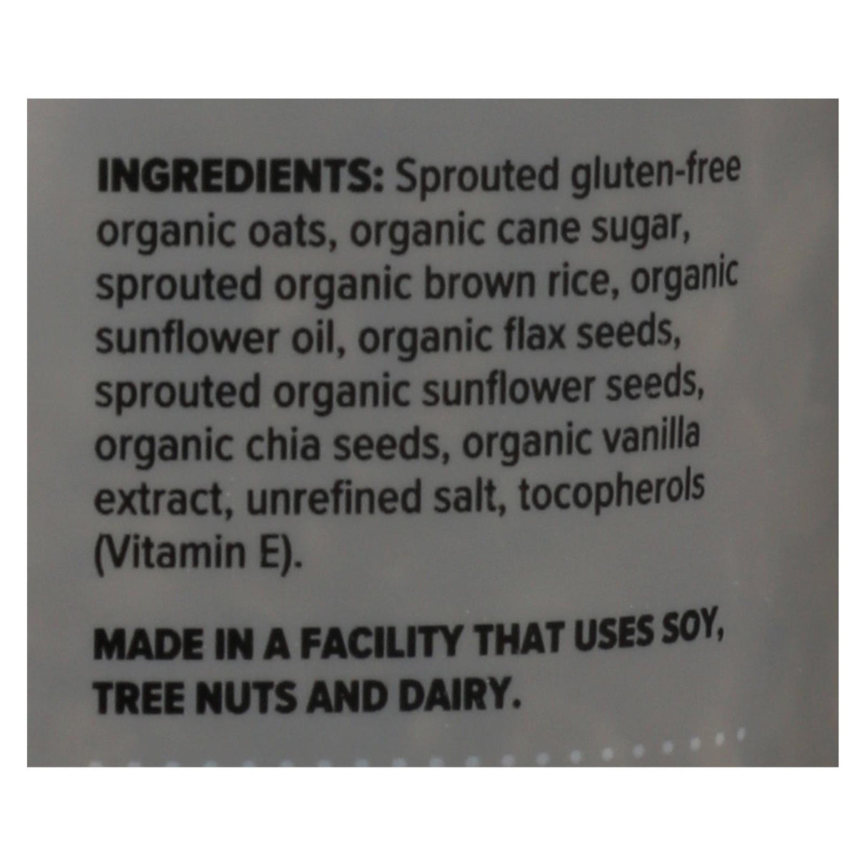 One Degree Organic Foods Sprouted Oat Granola, Vanilla Chia, 11 Oz (Pack of 6) - Cozy Farm