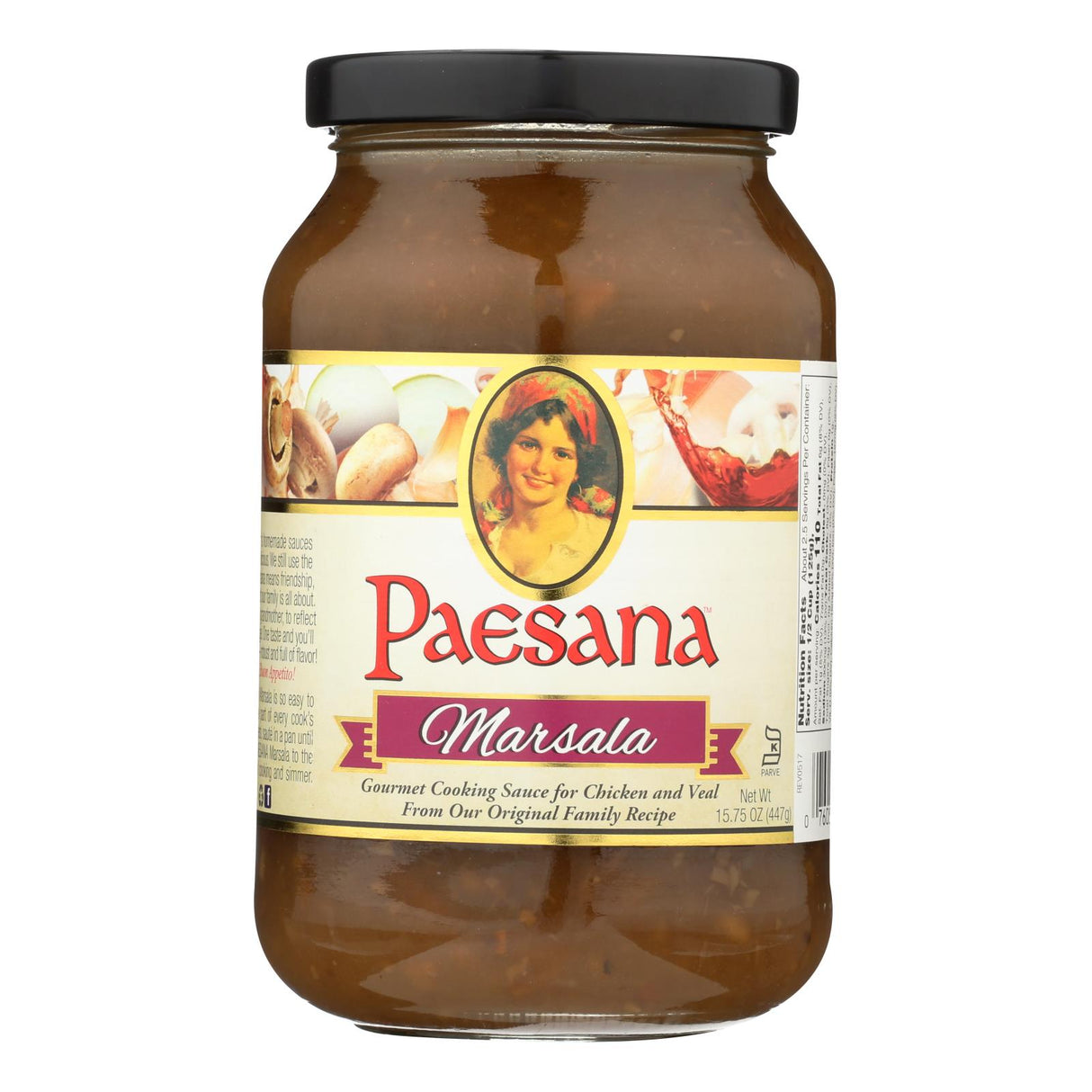Paesana Cooking Marsala Sauce Case Pack (15.75 oz. x 6) - Cozy Farm